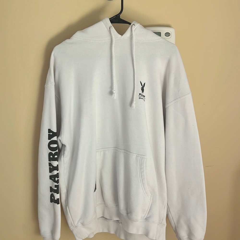 White play boy sweatshirt